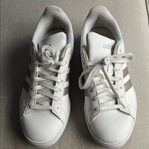 Adidas Women's White and Gray Sneakers